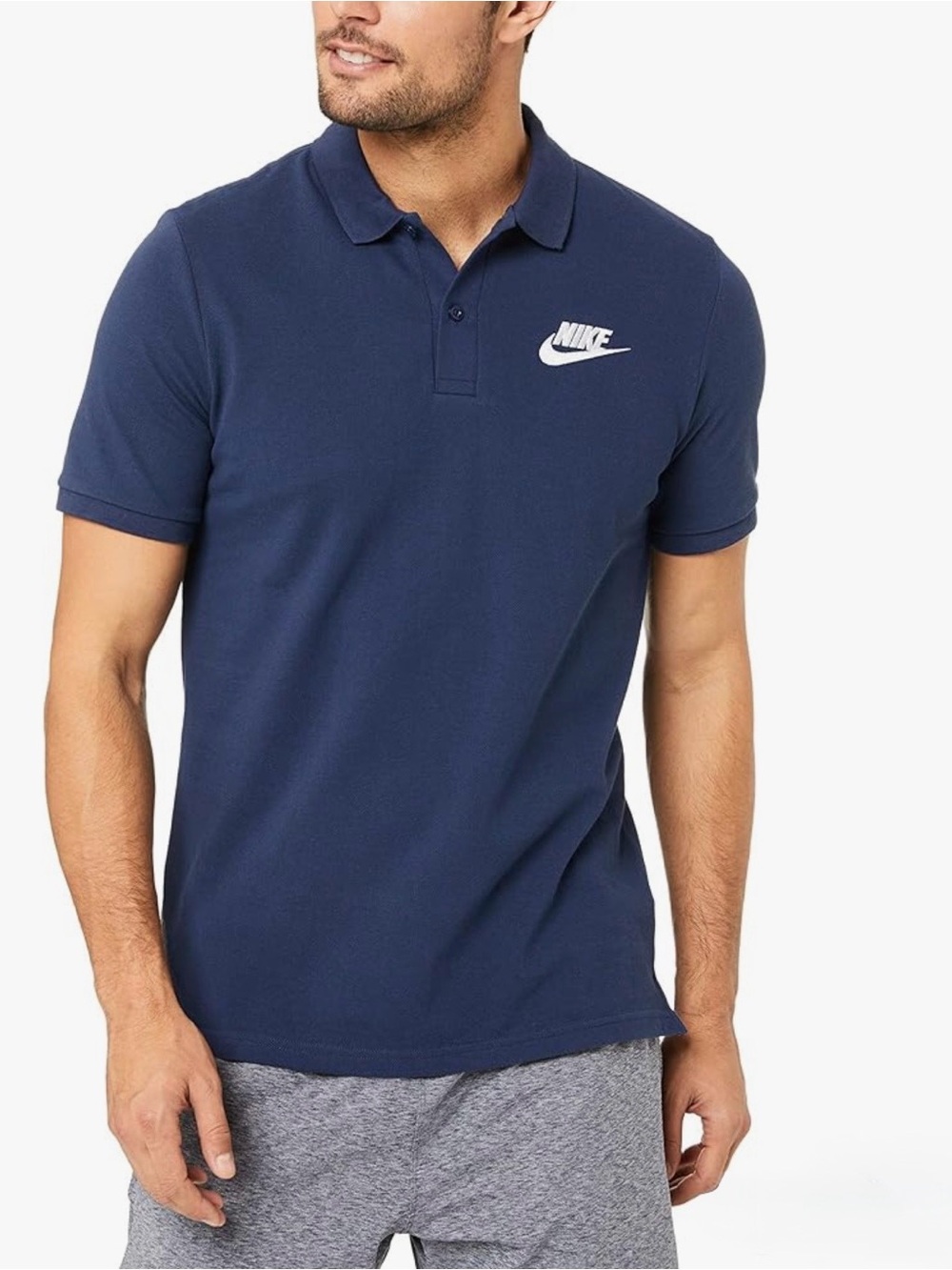 Nike Sportswear Men's Matchup Jersey Polo Shirt Midnight Navy 909746-410 Size L